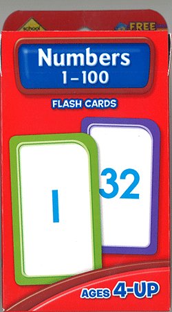 画像1: Numbers1-100 School Zone Flash Card