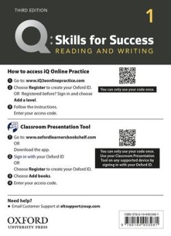 画像1: Q:Skills for Success 3rd Edition Reading and Writing Level 1 Teacher Resource Access Code Card