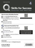 Q:Skills for Success 3rd Edition Reading and Writing Level 4 Teacher Resource Access Code Card
