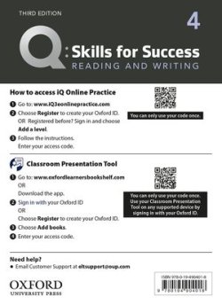 画像1: Q:Skills for Success 3rd Edition Reading and Writing Level 4 Teacher Resource Access Code Card