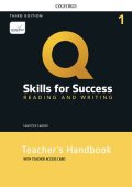 Q:Skills for Success 3rd Edition Reading and Writing Level 1 Teacher Guide with Teacher Resource Access Code Card