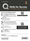 Q:Skills for Success 3rd Edition Listening and Speaking Level 5 Teacher Resource Access Code Card