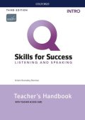 Q:Skills for Success 3rd Edition Listening and Speaking Intro Teacher Guide with Teacher Resource Access Code Card