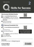 Q:Skills for Success 3rd Edition Listening and Speaking Level 2 Teacher Resource Access Code Card