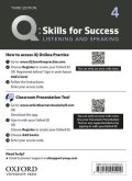 Q:Skills for Success 3rd Edition Listening and Speaking Level 4 Teacher Resource Access Code Card