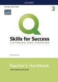 Q:Skills for Success 3rd Edition Listening and Speaking Level 3 Teacher Guide with Teacher Resource Access Code Card
