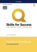 Q:Skills for Success 3rd Edition Listening and Speaking Level 1 Teacher Guide with Teacher Resource Access Code Card