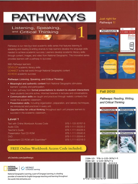 pathways listening speaking and critical thinking second edition book 1