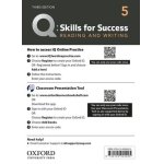 画像: Q:Skills for Success 3rd Edition Reading and Writing Level 5 Teacher Resource Access Code Card