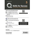 画像: Q:Skills for Success 3rd Edition Listening and Speaking Level 5 Teacher Resource Access Code Card