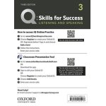 画像: Q:Skills for Success 3rd Edition Listening and Speaking Level 3 Teacher Resource Access Code Card