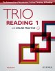 画像: Trio Reading 1 Student Book with Online Practice 